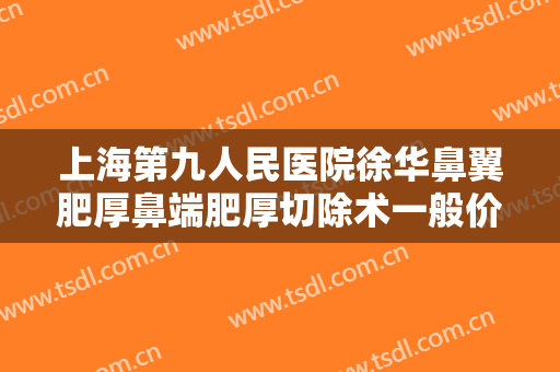 上海第九人民医院徐华鼻翼肥厚鼻端肥厚切除术一般价位是多少费用?效果怎么样?