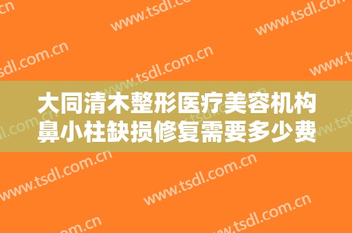 大同清木整形医疗美容机构鼻小柱缺损修复需要多少费用?多长时间恢复?