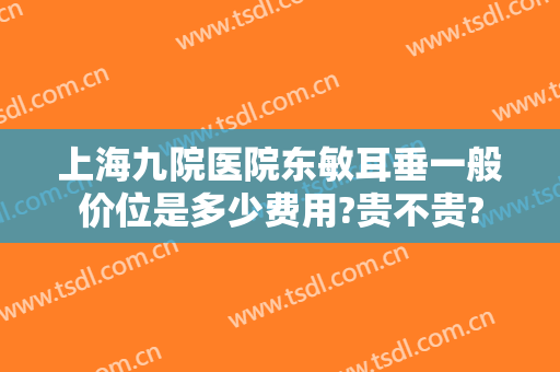 上海九院医院东敏耳垂一般价位是多少费用?贵不贵?