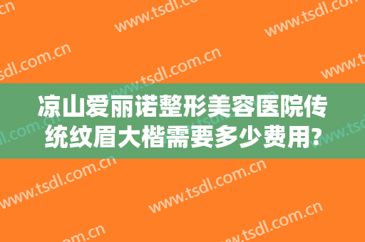凉山爱丽诺整形美容医院传统纹眉大楷需要多少费用?好不好?