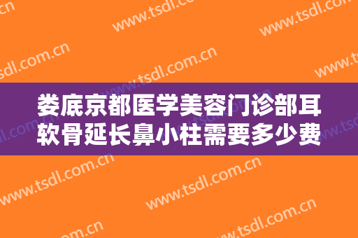 娄底京都医学美容门诊部耳软骨延长鼻小柱需要多少费用?贵不贵?