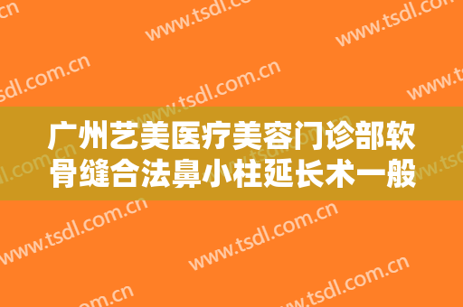 广州艺美医疗美容门诊部软骨缝合法鼻小柱延长术一般多少钱?多长时间恢复?