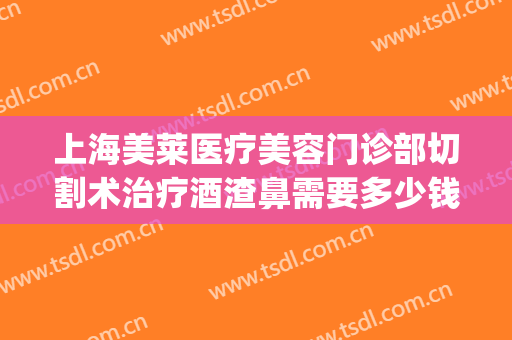 上海美莱医疗美容门诊部切割术治疗酒渣鼻需要多少钱?靠谱吗?(酒糟鼻切割术与划痕术)