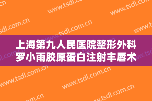上海第九人民医院整形外科罗小雨胶原蛋白注射丰唇术一般价位是多少费用?效果怎么样?