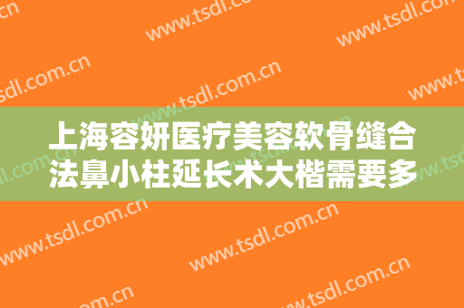 上海容妍医疗美容软骨缝合法鼻小柱延长术大楷需要多少费用?多长时间恢复?