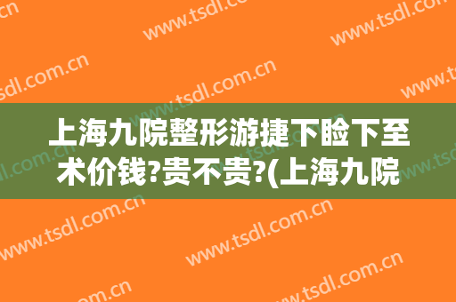 上海九院整形游捷下睑下至术价钱?贵不贵?(上海九院上睑下垂手术多少钱)
