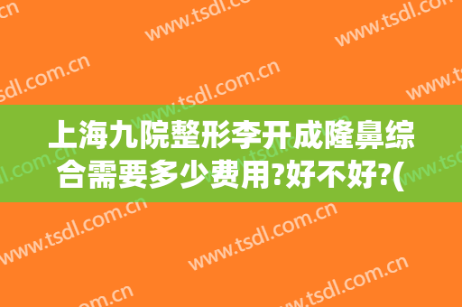 上海九院整形李开成隆鼻综合需要多少费用?好不好?(上海九院整形鼻子多少钱)