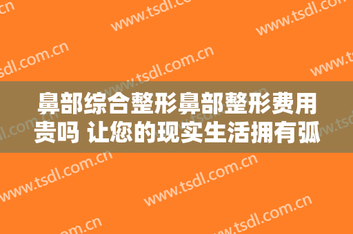 鼻部综合整形鼻部整形费用贵吗 让您的现实生活拥有弧度