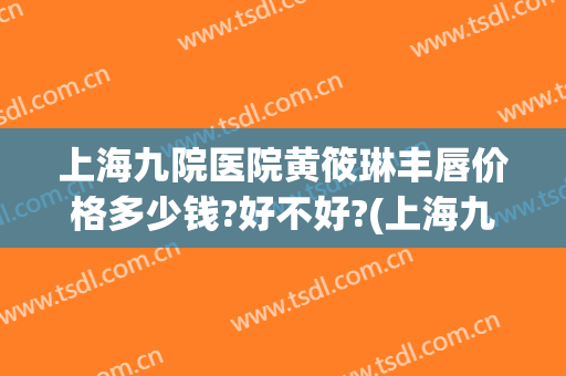 上海九院医院黄筱琳丰唇价格多少钱?好不好?(上海九院唇部整形医生)