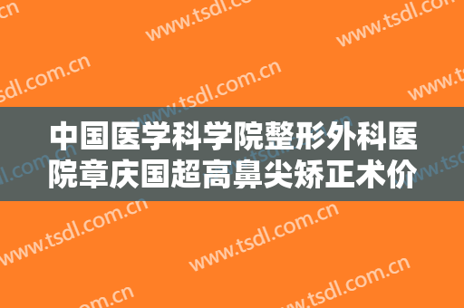 中国医学科学院整形外科医院章庆国超高鼻尖矫正术价格表!好不好?