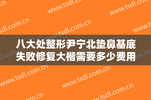八大处整形尹宁北垫鼻基底失败修复大楷需要多少费用?多长时间恢复?