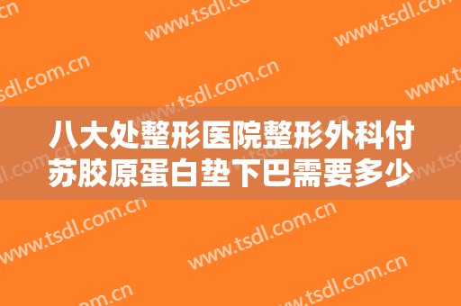 八大处整形医院整形外科付苏胶原蛋白垫下巴需要多少费用?靠谱吗?