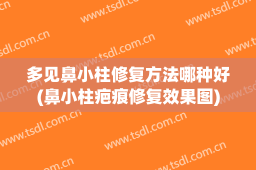 多见鼻小柱修复方法哪种好(鼻小柱疤痕修复效果图)