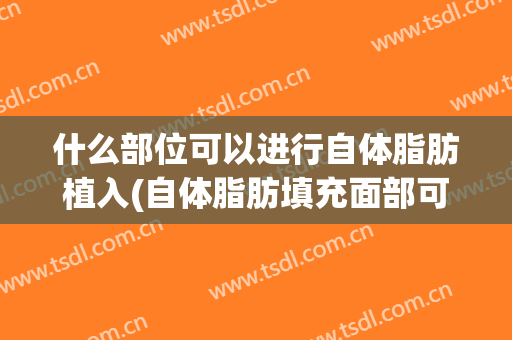 什么部位可以进行自体脂肪植入(自体脂肪填充面部可以填充哪些部位)