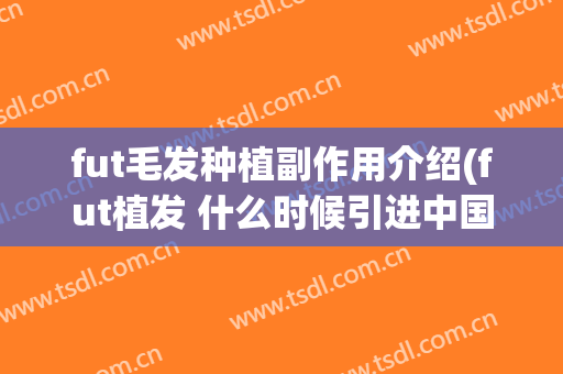 fut毛发种植副作用介绍(fut植发 什么时候引进中国)