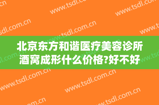 北京东方和谐医疗美容诊所酒窝成形什么价格?好不好?(面部整形找北京和谐多少钱)