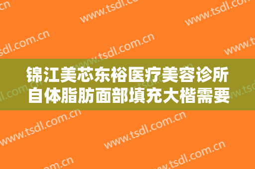 锦江美芯东裕医疗美容诊所自体脂肪面部填充大楷需要多少费用?需要多久恢复?
