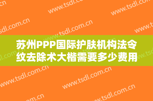 苏州PPP国际护肤机构法令纹去除术大楷需要多少费用?需要多久恢复?