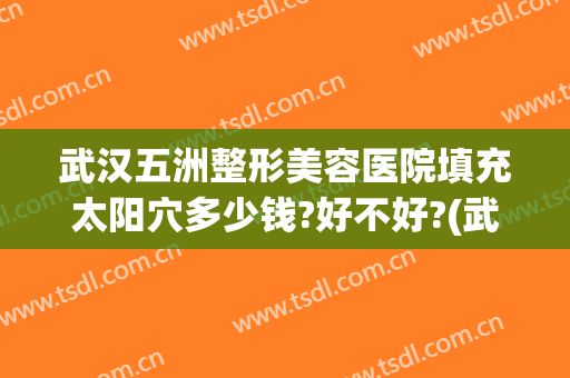 武汉五洲整形美容医院填充太阳穴多少钱?好不好?(武汉五洲整形医院地址)