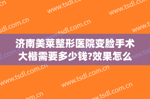 济南美莱整形医院变脸手术大楷需要多少钱?效果怎么样?(山东济南美容整形医院)