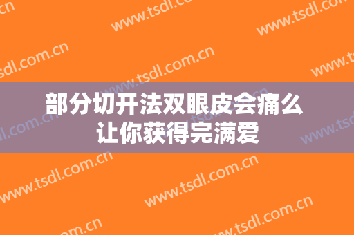 部分切开法双眼皮会痛么 让你获得完满爱