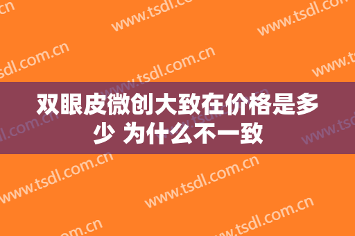 双眼皮微创大致在价格是多少 为什么不一致
