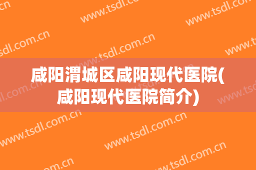 咸阳渭城区咸阳现代医院(咸阳现代医院简介)