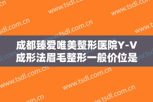 成都臻爱唯美整形医院Y-V成形法眉毛整形一般价位是多少费用?贵不贵?