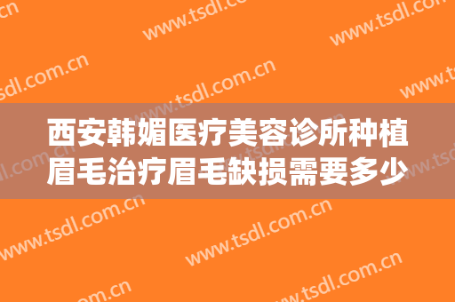 西安韩媚医疗美容诊所种植眉毛治疗眉毛缺损需要多少钱?好不好?(西安韩媚整形医院咋样)
