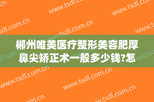 郴州唯美医疗整形美容肥厚鼻尖矫正术一般多少钱?怎么样?(郴州隆鼻医院哪家好)