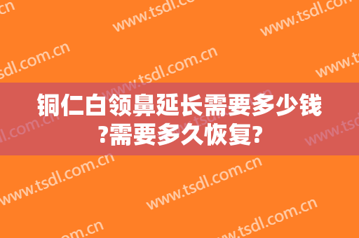 铜仁白领鼻延长需要多少钱?需要多久恢复?