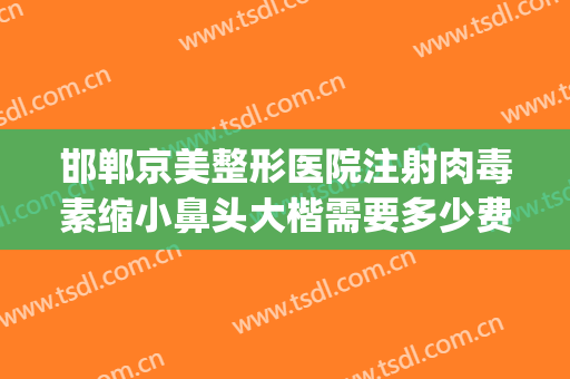 邯郸京美整形医院注射肉毒素缩小鼻头大楷需要多少费用?可靠吗?(邯郸市整容医院)