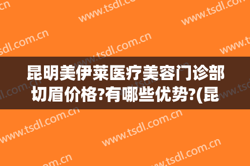 昆明美伊莱医疗美容门诊部切眉价格?有哪些优势?(昆明美莱整形医院图片)
