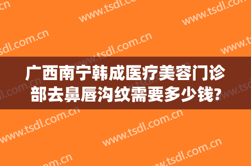 广西南宁韩成医疗美容门诊部去鼻唇沟纹需要多少钱?效果怎么样?(南宁韩美整形美容医院)