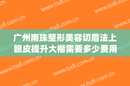 广州南珠整形美容切眉法上眼皮提升大楷需要多少费用?可靠吗?(广州南珠整形口碑怎样)
