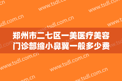 郑州市二七区一美医疗美容门诊部缩小鼻翼一般多少费用?靠谱吗?(郑州医美整形)