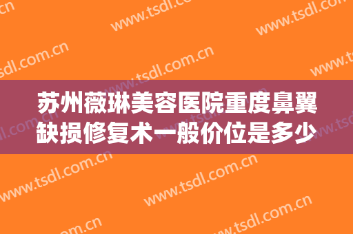 苏州薇琳美容医院重度鼻翼缺损修复术一般价位是多少费用?好不好?(苏州薇琳整形医院怎么样)