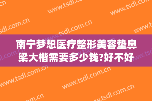 南宁梦想医疗整形美容垫鼻梁大楷需要多少钱?好不好?(南宁梦想整形怎么样)