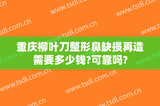 重庆柳叶刀整形鼻缺损再造需要多少钱?可靠吗?