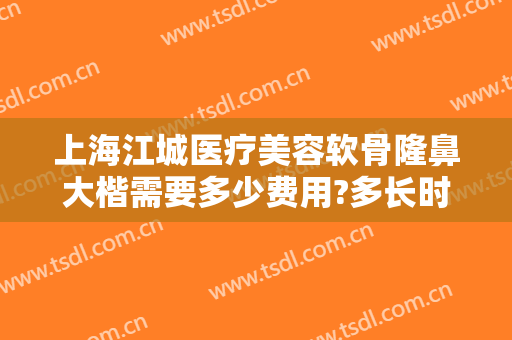 上海江城医疗美容软骨隆鼻大楷需要多少费用?多长时间恢复?