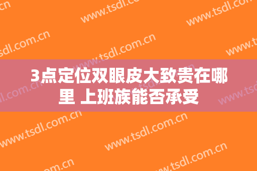 3点定位双眼皮大致贵在哪里 上班族能否承受