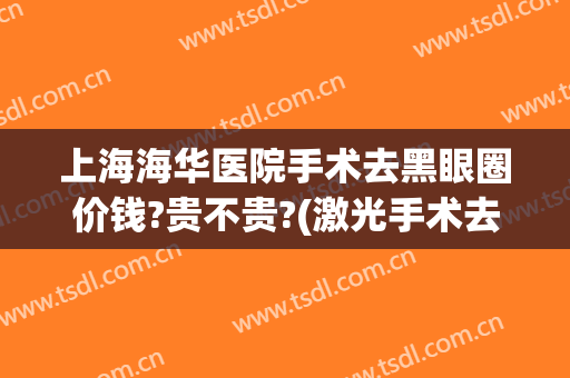 上海海华医院手术去黑眼圈价钱?贵不贵?(激光手术去黑眼圈多少钱)