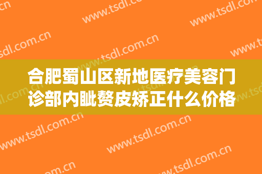 合肥蜀山区新地医疗美容门诊部内眦赘皮矫正什么价格?有哪些优势?(合肥蜀山区整形医院)