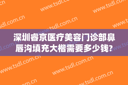 深圳睿京医疗美容门诊部鼻唇沟填充大楷需要多少钱?贵不贵?(深圳睿京医疗美容怎么样)