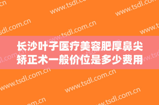 长沙叶子医疗美容肥厚鼻尖矫正术一般价位是多少费用?靠谱吗?(长沙叶子美容整形医院)