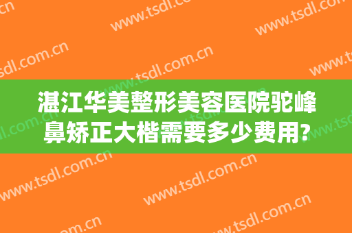 湛江华美整形美容医院驼峰鼻矫正大楷需要多少费用?怎么样?(专业矫正驼峰鼻的医院)