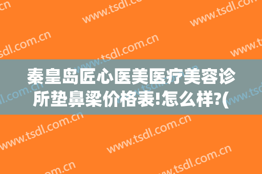 秦皇岛匠心医美医疗美容诊所垫鼻梁价格表!怎么样?(医美垫鼻子)