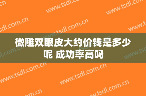 微雕双眼皮大约价钱是多少呢 成功率高吗