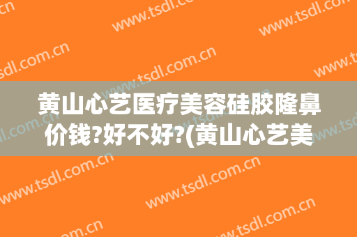 黄山心艺医疗美容硅胶隆鼻价钱?好不好?(黄山心艺美容医院)