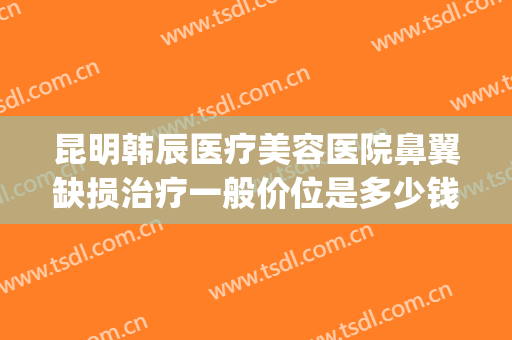 昆明韩辰医疗美容医院鼻翼缺损治疗一般价位是多少钱?靠谱吗?(昆明韩辰整形美容医院正规吗)